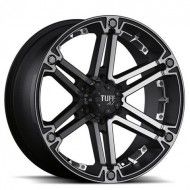 Roda TUFF T-01 Aro 15 x 8 Diamantado Preto Fosco 6x139 ET-25