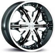 Roda Status S225 Cane Aro 24 x 10 Cromada Black Inserts Blan