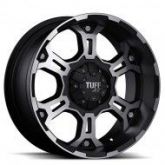 Roda TUFF T-03 Aro 15 x 8 Diamantado Preto Fosco 6x139 ET-13
